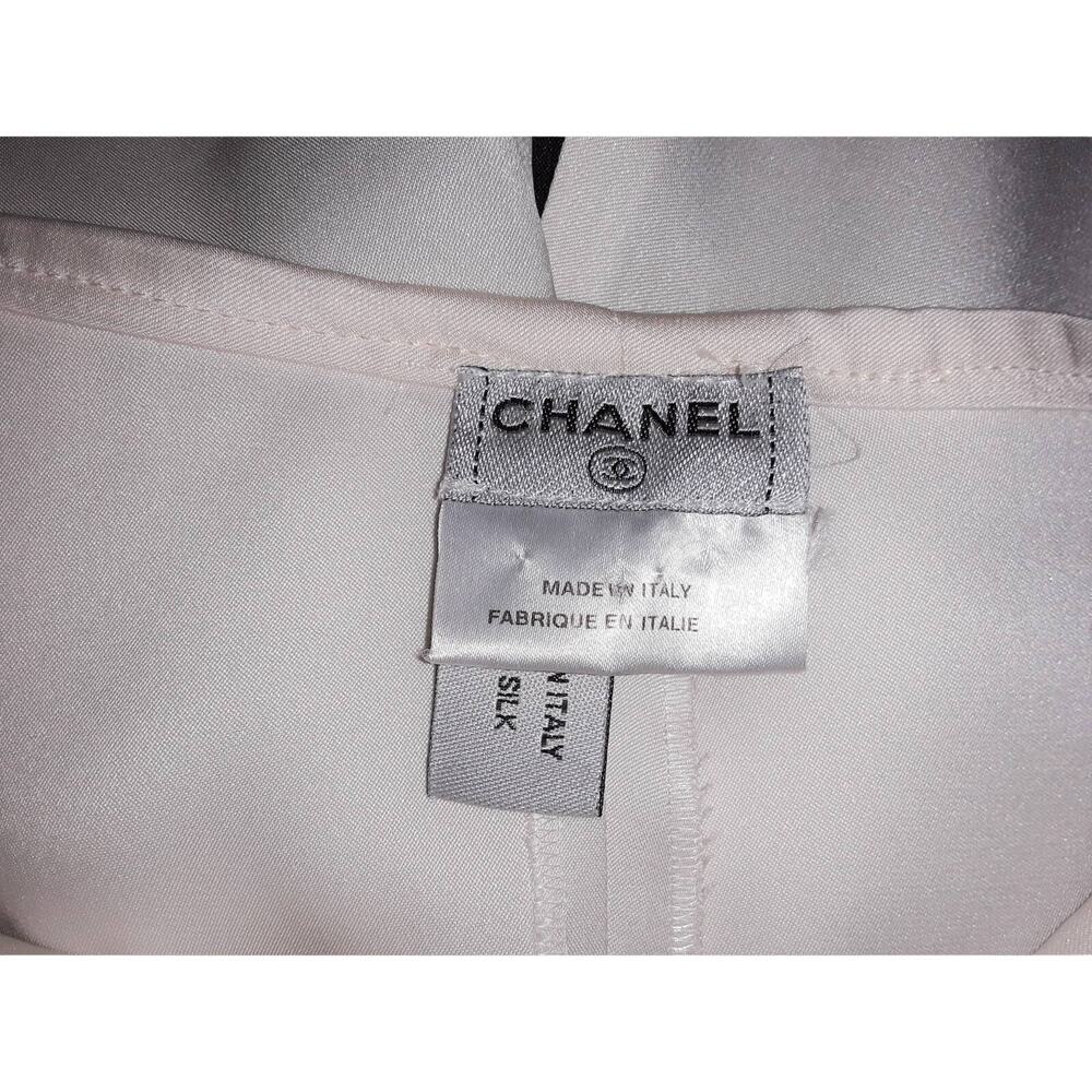 Chanel 2008 K Lagerfeld CC Logo Silk Dress Shorts 40 (M) - Picture 4 of 10